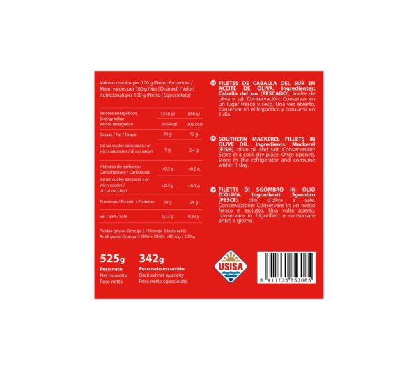 CABALLA DEL SUR TEJERO RO.342 GRS. ESC. ACEITE OLIVA