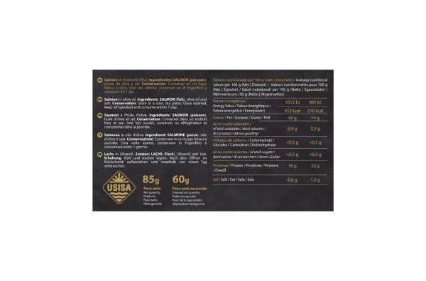 SALMON RR.60 G.ESC.  ETIQUETA/NEGRA ACEITE OLIVA