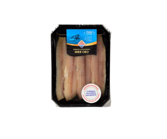 SARDINA LOMOS AHUMADA (humo natural) 100g. esc. AC.GIRASOL