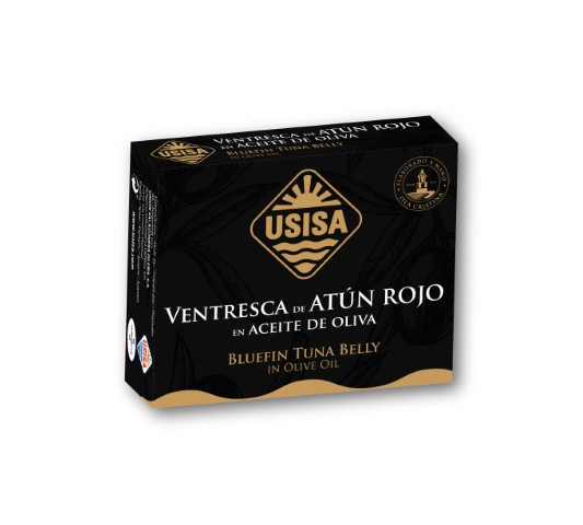VENTRESCA DE ATUN ROJO  ET. NEGRA RR160 GRS. ESC. ACEITE OLIVA