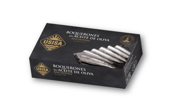 BOQUERONES DE LA COSTA ET.NEGRA RR.80 G ESC. ACEITE OLIVA