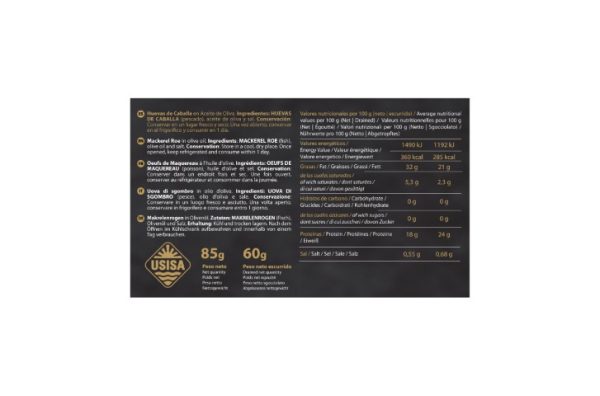 HUEVAS CABALLA DE ANDALUCIA ET. NEGRA RR 60 Gr. ESC. ACEITE OLIVA