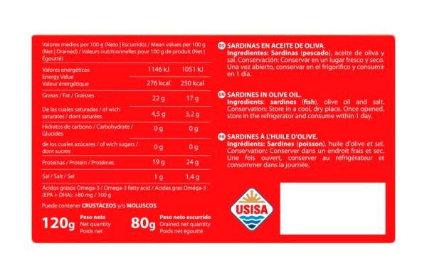 SARDINA ENTERAS TEJERO RR.80 G. ESC.  ACEITE OLIVA